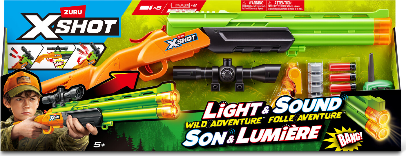 Zuru X-shot - Shotgun, Kikkert, Walkie-talkie, Kompas Og Fløjte