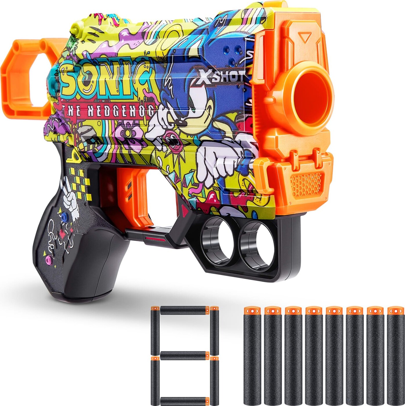 Zuru - X-shot - Skins - Sonic Classic Gun Med 24 Skud