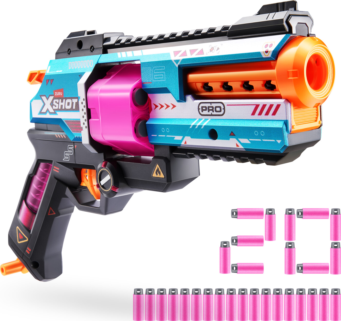 Zuru Xshot - Skins Pro Performance Break Barrel Blaster - 20 Darts