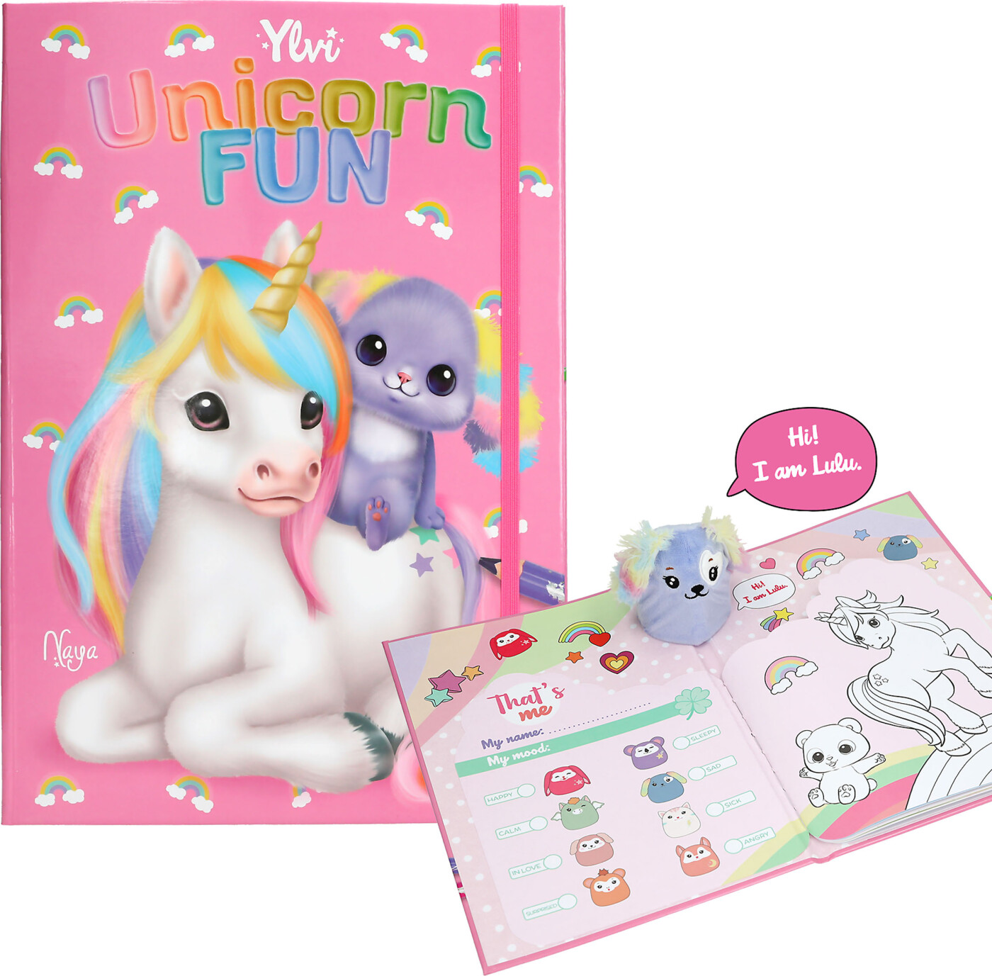 Ylvi - Unicorn Fun - Pop Up Malebog Med Enhjørninger - Bog