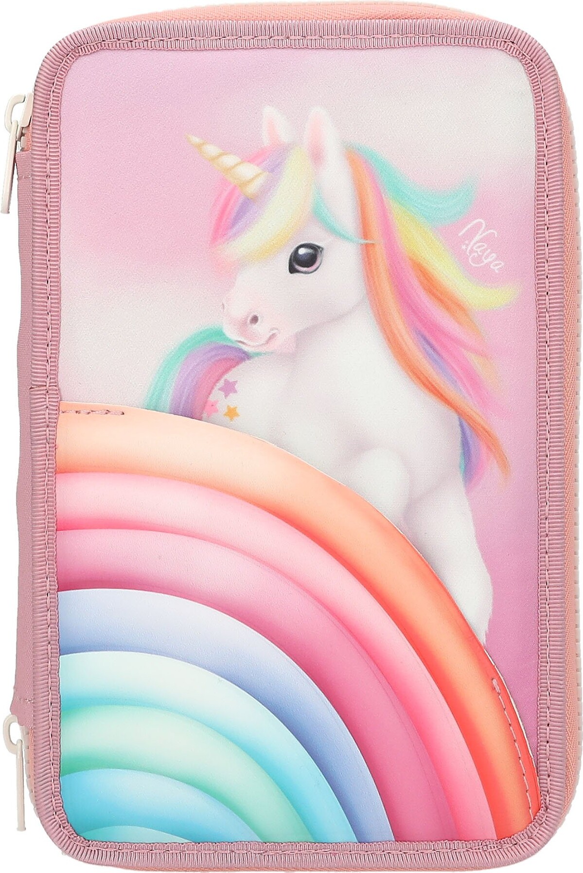 Ylvi Tredobbelt penalhus - Color Cloud - Candy Colors