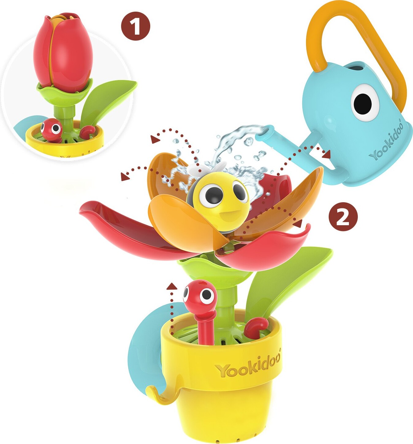 Yookidoo - Peek-a-bee Tub Flower - (yo40221)