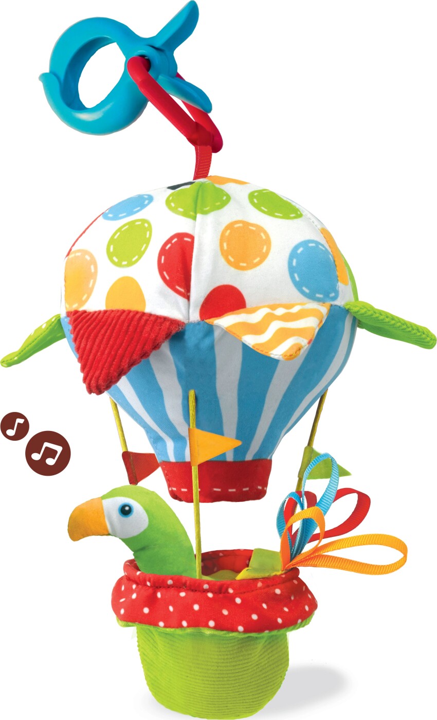 Aktivitetsophæng - Luftballon Med Musik - Tap 'n' Play - Yookidoo