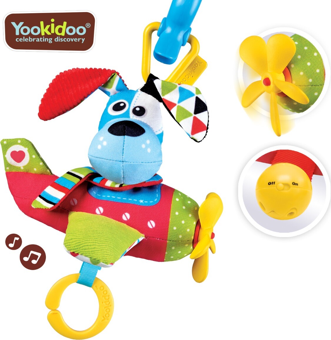 Yookidoo - Tap 'n' Play Musical Plane - Dog +