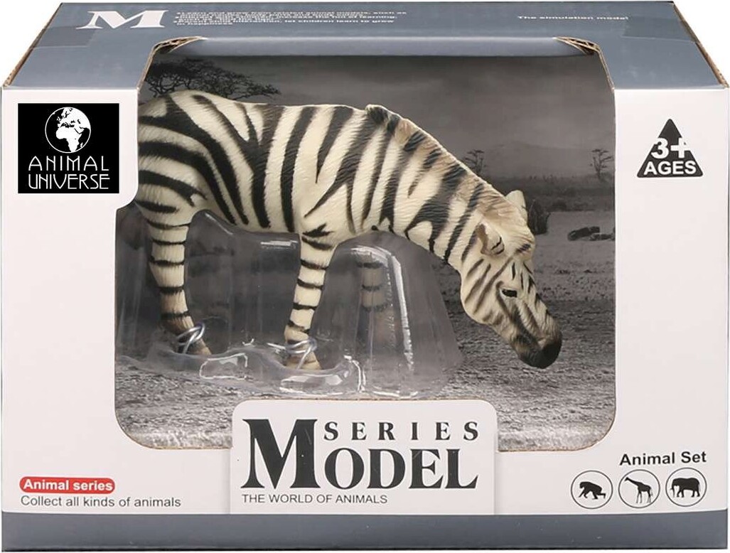 Zebra Figur - Model Series - Animal Universe - 16x9,5x11 Cm