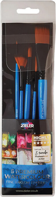 Zieler 5 Pensler Til Akvarelmaling