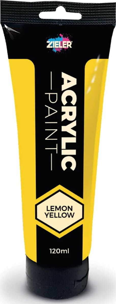 Zieler - Acrylic Paint - Lemon Yellow - 120 Ml - Akrylmaling