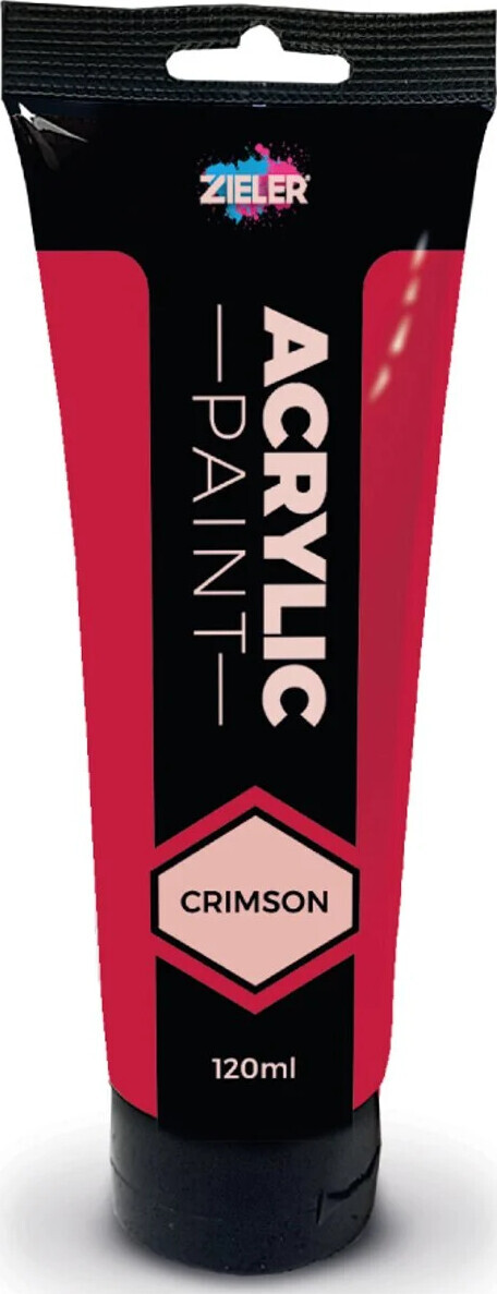 Zieler - Acrylic Paint - Crimson - 120 Ml - Akrylmaling