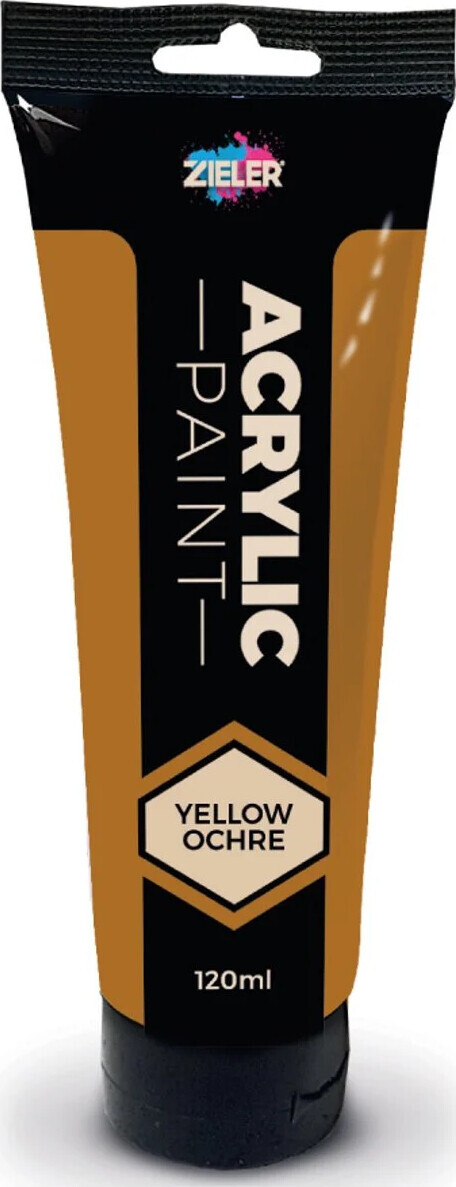 Zieler - Acrylic Paint - Yellow Ochre - 120 Ml - Akrylmaling