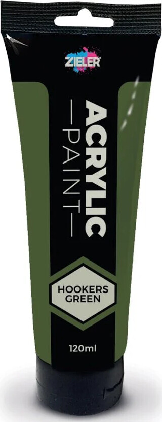 Zieler - Acrylic Paint - Hookers Green - 120 Ml - Akrylmaling