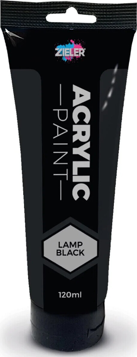Zieler - Acrylic Paint - Lamp Black - 120 Ml - Akrylmaling