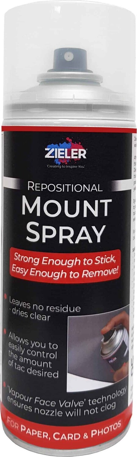 Zieler - Repositional Mount Spray - Lim Spray 400 Ml