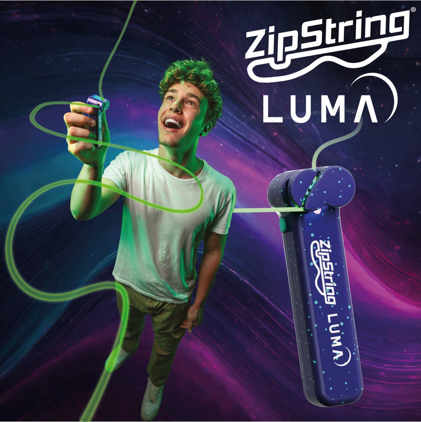 Zipstring Legetøj - Luma - Lyser i Mørket