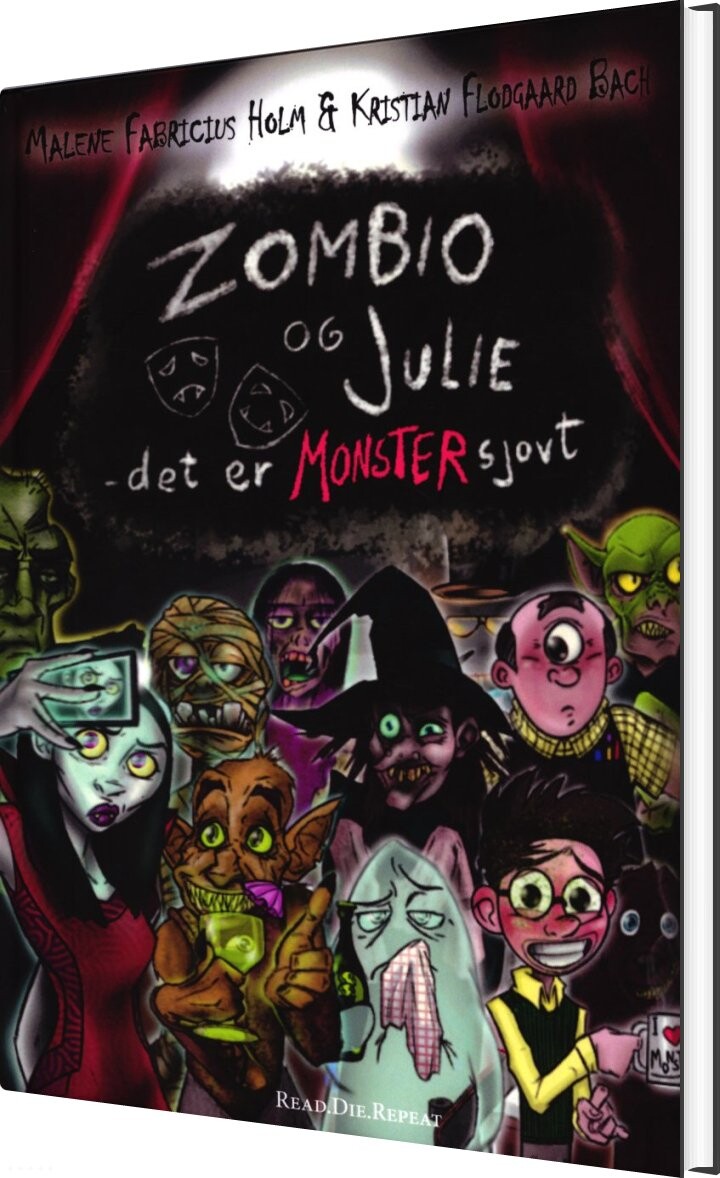 Billede af Zombio Og Julie - Det Er Monster Sjovt! - Kristian Flodgaard Bach - Bog