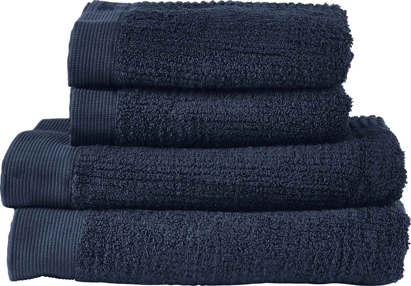 Billede af Zone - Classic Håndklæder - Mørkeblå - 4 Stk