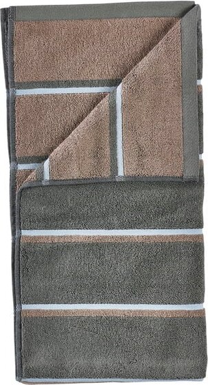 Zone Denmark - Sauna Badehåndklæde 140x70 Cm - Olivengrøn, Taupe, Blå Dis