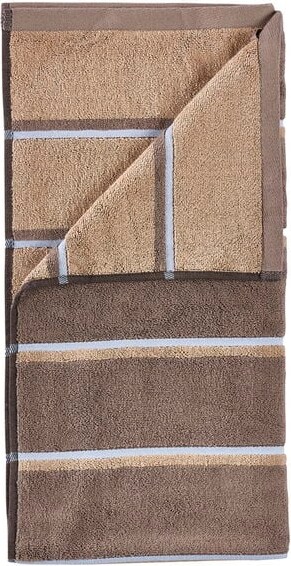 Zone Denmark - Sauna Badehåndklæde 140x70 Cm - Taupe, Kamelfarvet, Himmelblå