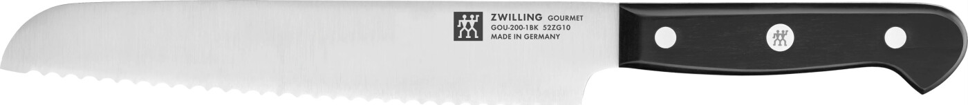 Zwilling - Gourmet Brødkniv - Black - 20 Cm