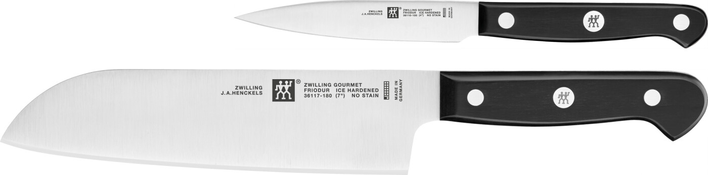 Zwilling - Gourmet Knivsæt Med Santoku Og Urtekniv - 2 Dele