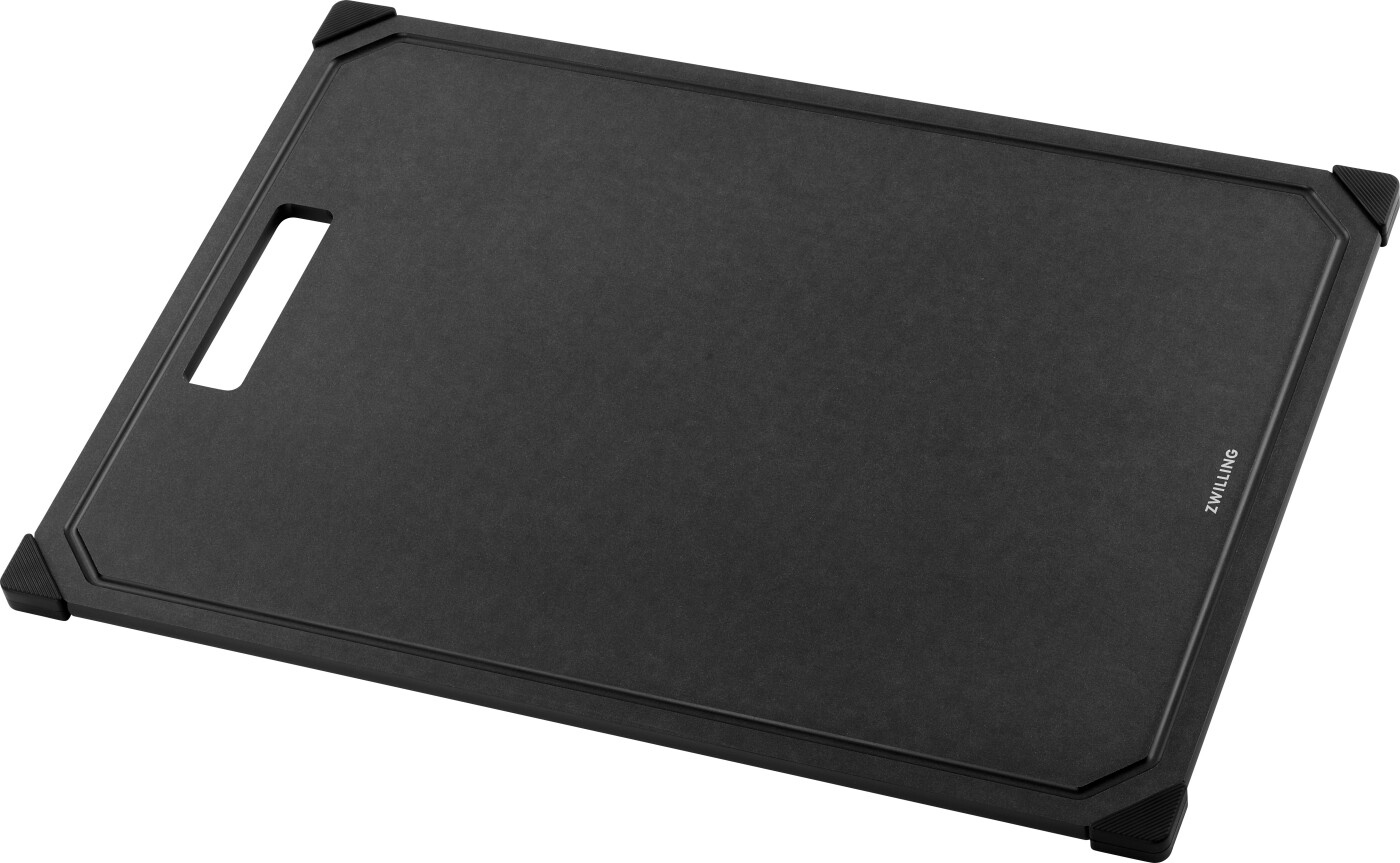 Zwilling - Skærebræt Med Saftrille - Fibertræ - Sort - 42x30 Cm