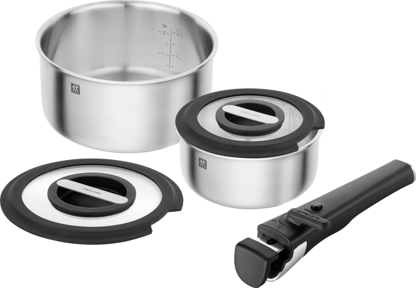 Zwilling - Unlock Grydesæt - 5-dele, 18/10 Rustfrit Stål