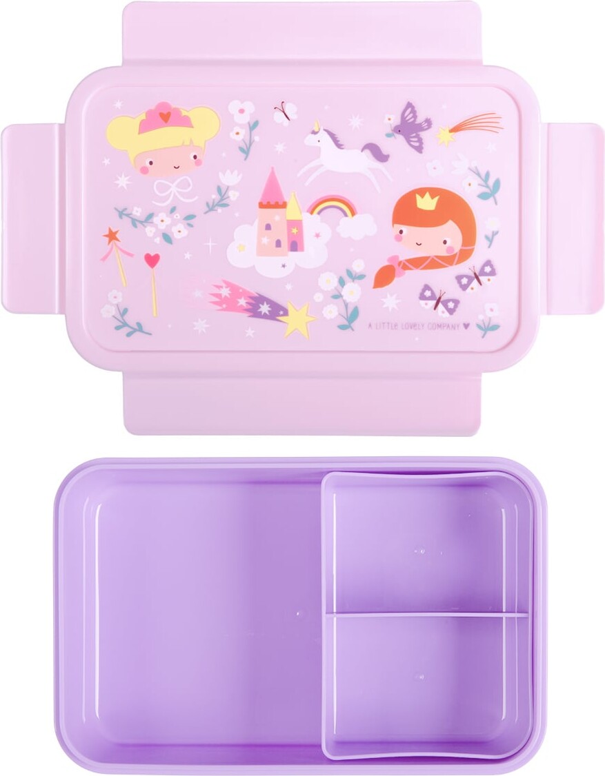 A Little Lovely Company - Bento Madkasse Princesses - Purple - 22 X 7 X 145