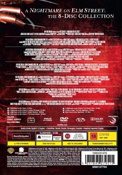 A Nightmare On Elm Street 1-7 - Collection