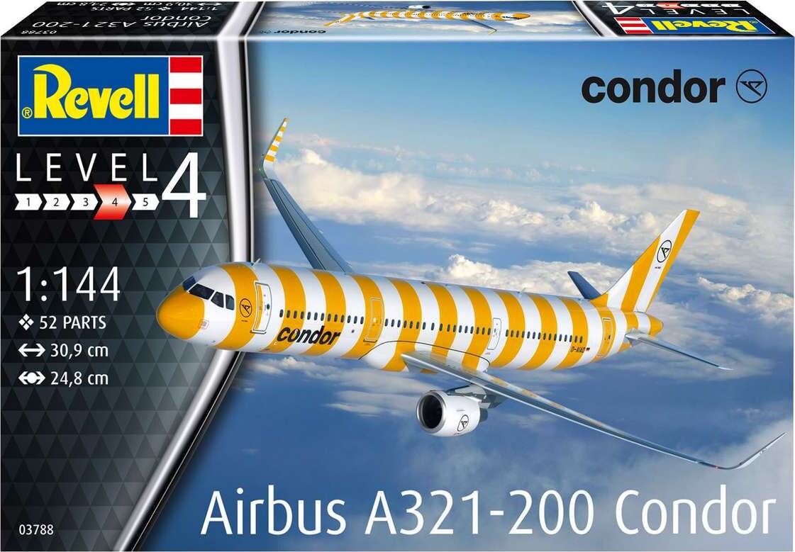 Revell - Airbus A321-200 Condor Fly - 1 144 - Level 4 - 03788