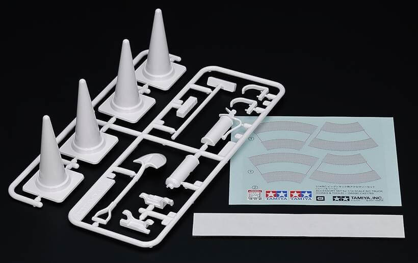 Tamiya - Accessory Set Cones Tools For Rc Truck - 1 14 - 56558