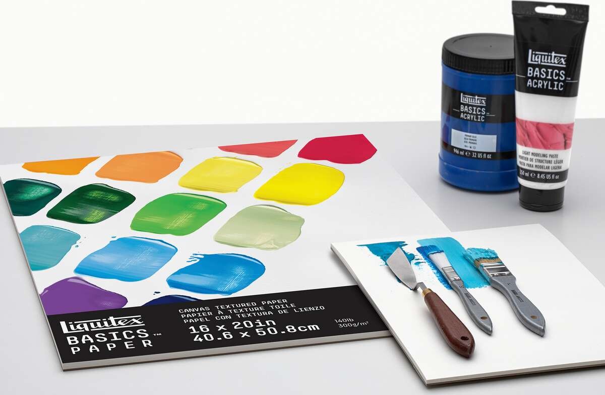 Liquitex - Akryl Papir Blok - 40 6X50 8 Cm - 300G - 12 Sider