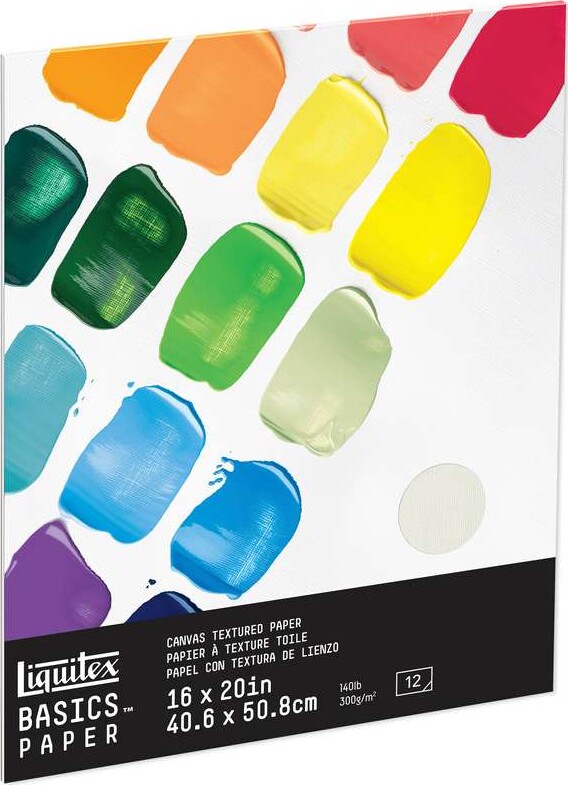 Liquitex - Akryl Papir Blok - 40 6X50 8 Cm - 300G - 12 Sider