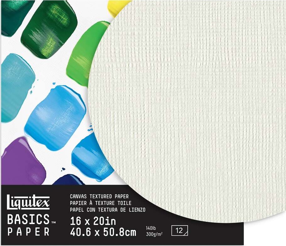 Liquitex - Akryl Papir Blok - 40 6X50 8 Cm - 300G - 12 Sider