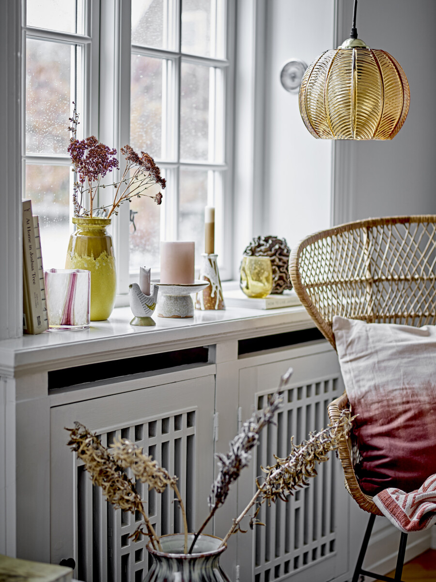 Bloomingville - Adar Pendel Lampe - Brun - Glas