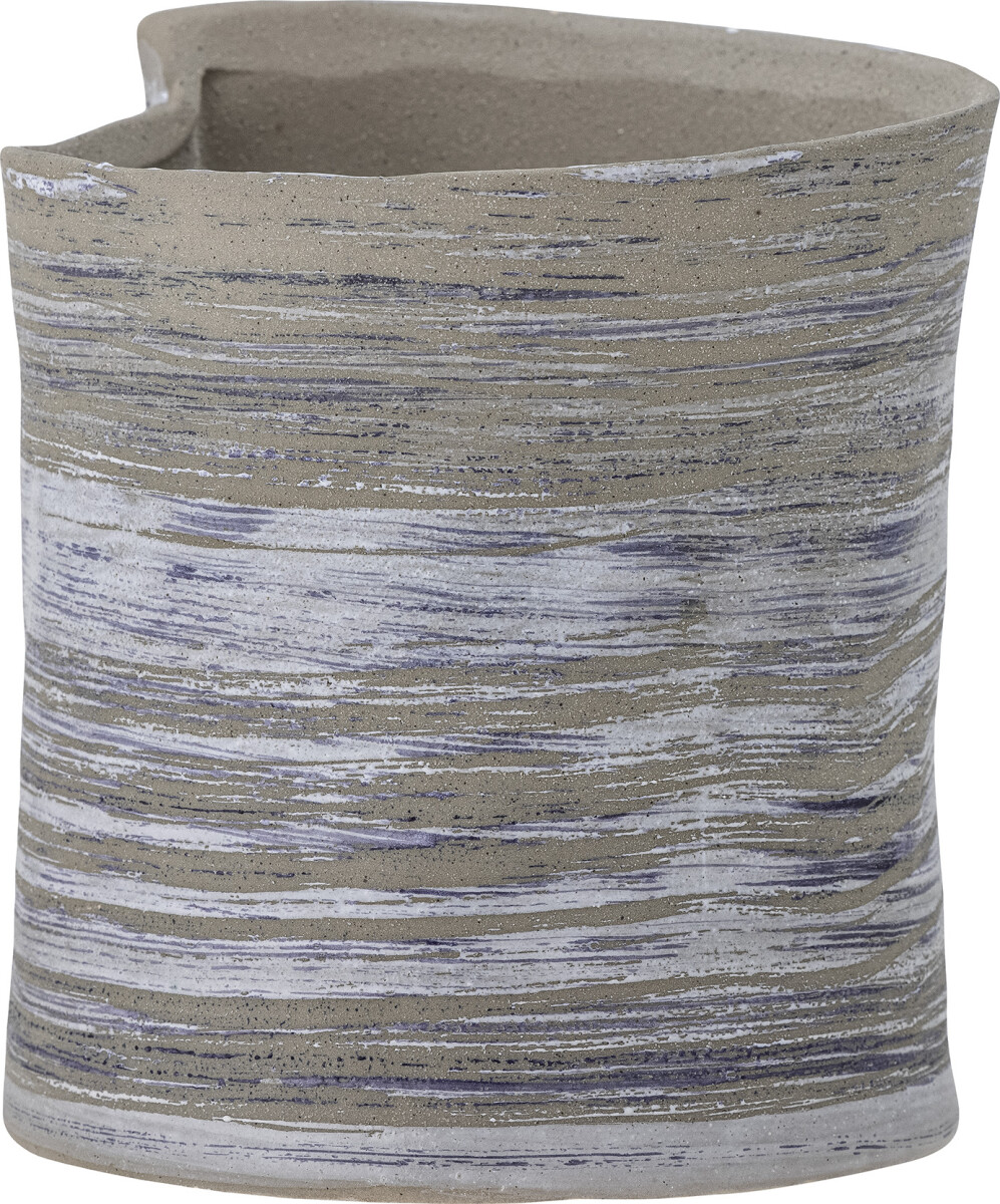 Bloomingville - Adelle Urtepotteskjuler - Grå - Stentøj Keramik