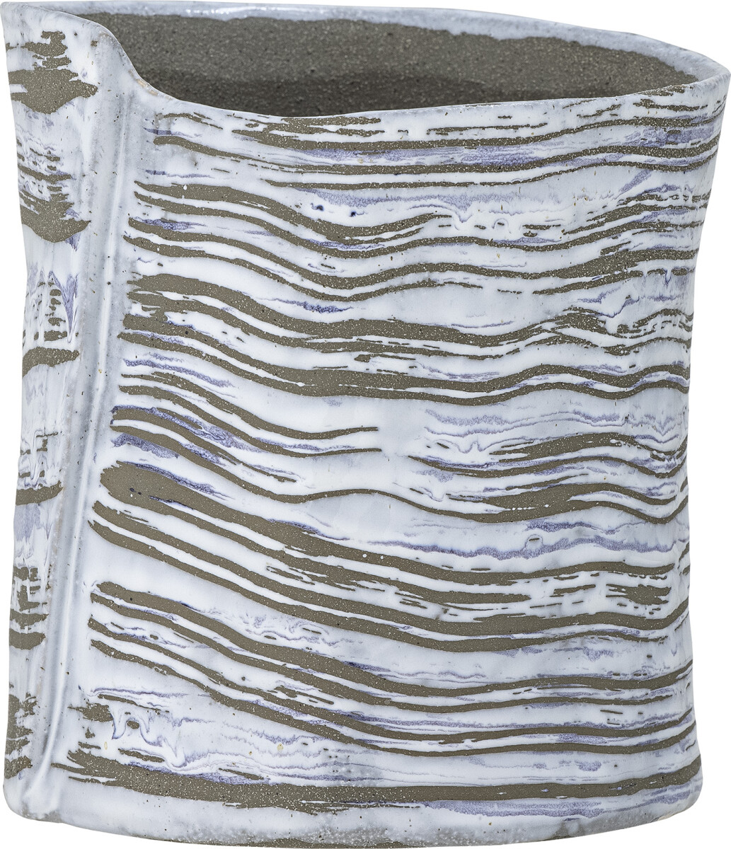 Bloomingville - Adelle Urtepotteskjuler - Grå - Stentøj Keramik