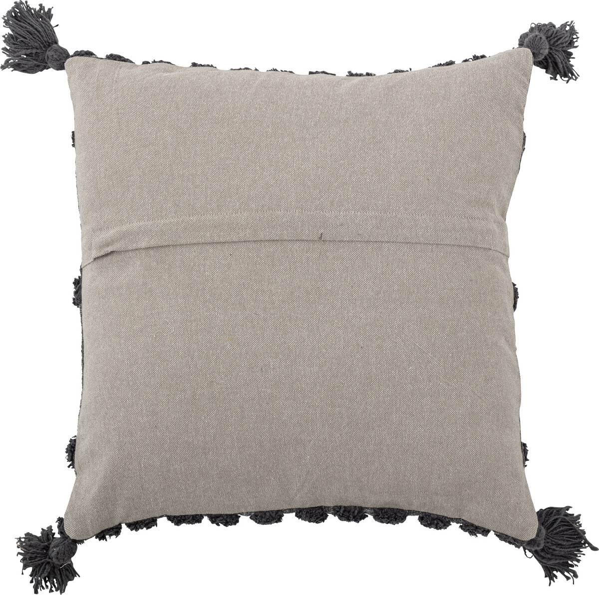 Bloomingville - Adiva Pude - Grå - Bomuld - 45X45 Cm