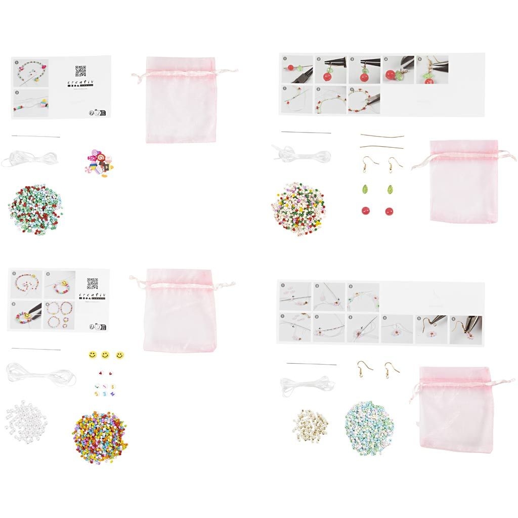 Kreativ Adventskalender - Smykker Diy - 4 Gaver