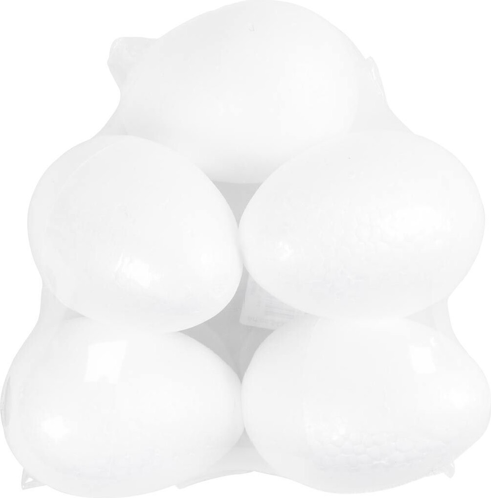 Æg - H 10 Cm - Hvid - 5 Stk