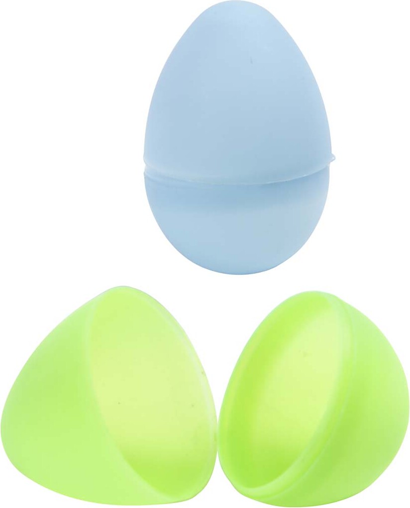 Æg - H 4 5 Cm - Ø 3 Cm - Pastelfarver - 24 Stk