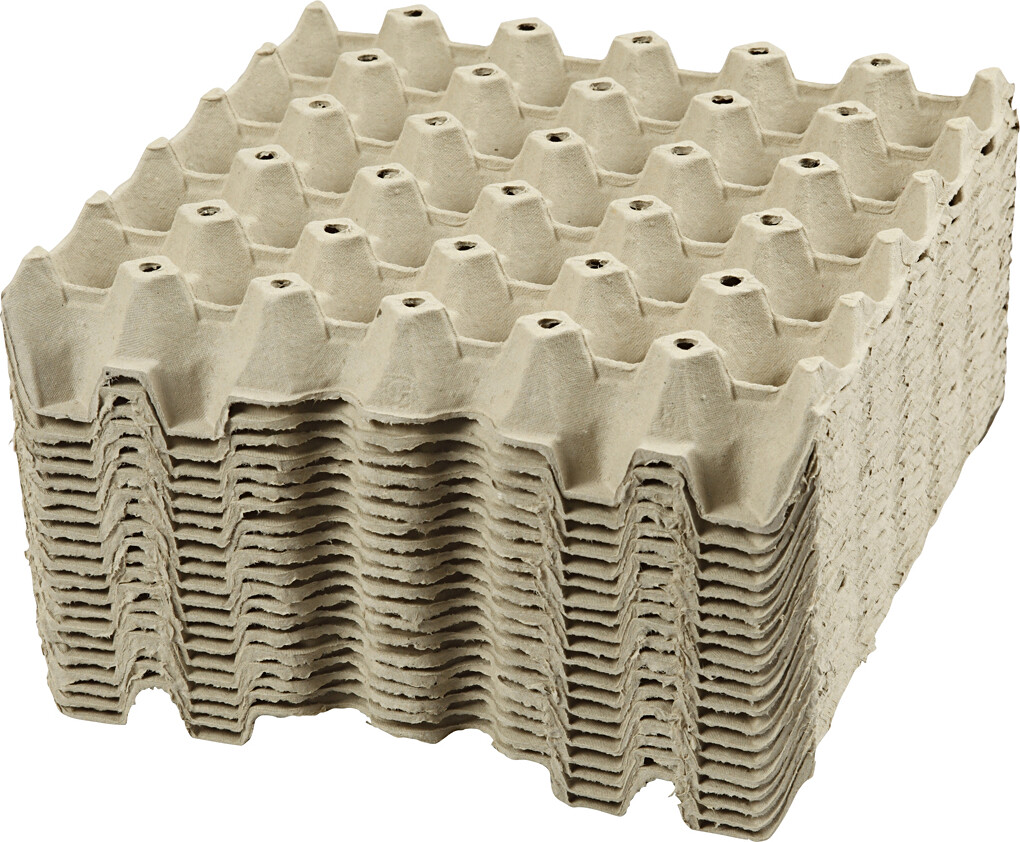 Æggebakker - H 4 Cm - Str 29X29 Cm - 20 Stk