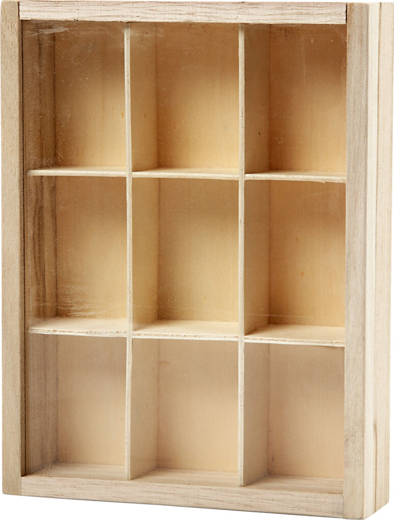 Æske Med Ruminddeling Og Skydelåg - D 3 5 Cm - Str 17X13 Cm - 1 Stk