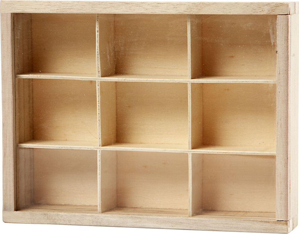 Æske Med Ruminddeling Og Skydelåg - D 3 5 Cm - Str 17X13 Cm - 1 Stk