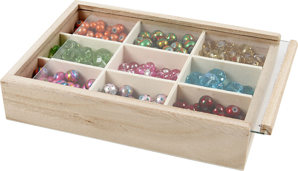 Æske Med Ruminddeling Og Skydelåg - D 3 5 Cm - Str 17X13 Cm - 1 Stk