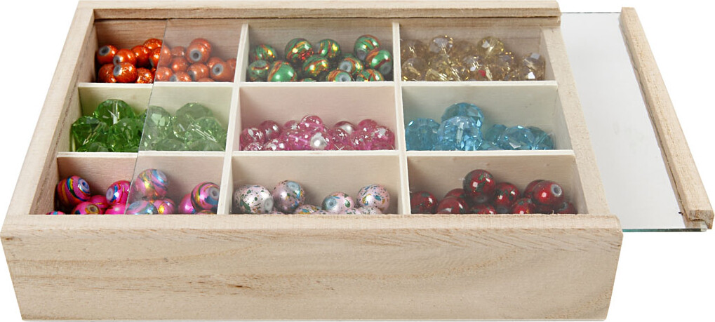 Æske Med Ruminddeling Og Skydelåg - D 3 5 Cm - Str 17X13 Cm - 1 Stk