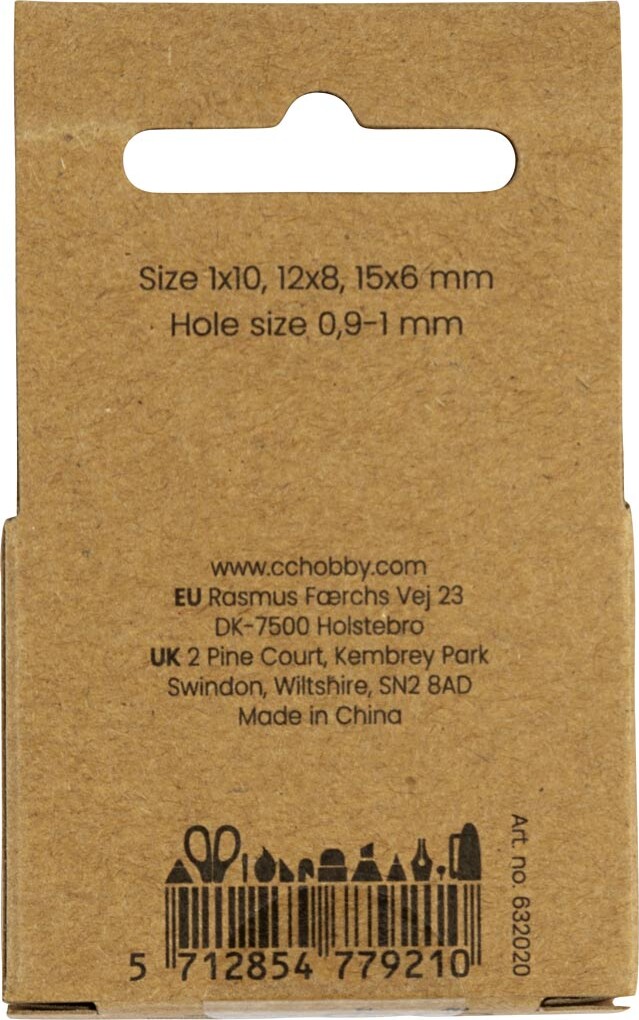 Agat Perler - Brændt Orange - Forskellige Størrelser - 28 Stk