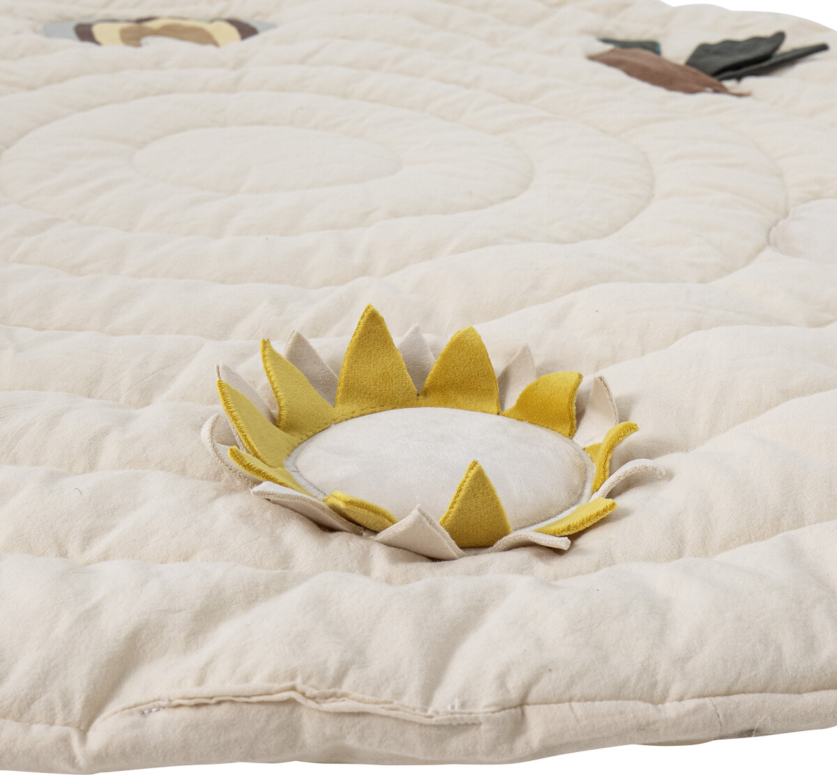 Bloomingville Mini - Agnes Legetæppe - Hvid - Bomuld - Ø 100 Cm