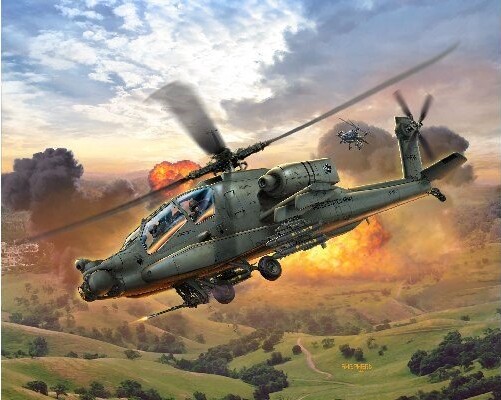 Revell - Ah-64A Apache Byggesæt - 1 100 - Level 3 - 04985