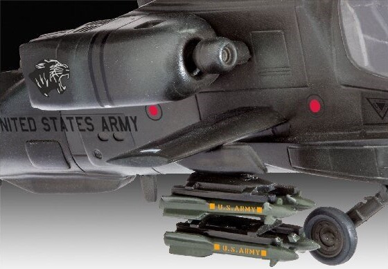 Revell - Ah-64A Apache Byggesæt - 1 100 - Level 3 - 04985