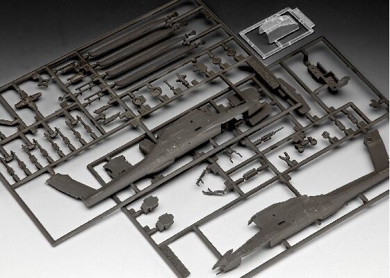 Revell - Ah-64A Apache Byggesæt - 1 100 - Level 3 - 04985