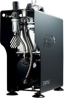 Sparmax Tc-610H Plus - Airbrush Kompressor - 23-28 Lpm 60 Psi